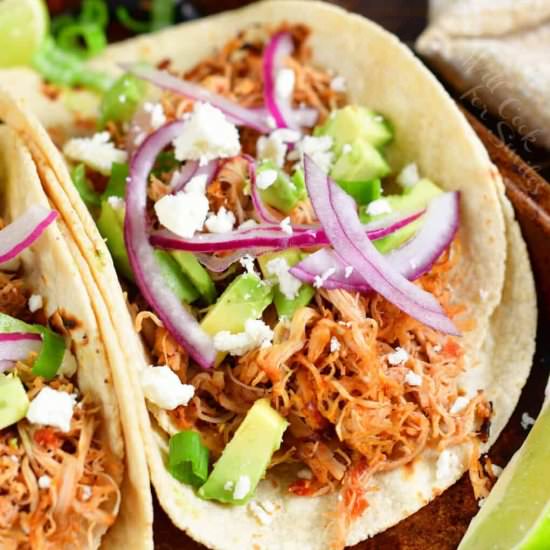 Shredded Chicken Tacos - Recipe photo by WillCookForSmiles