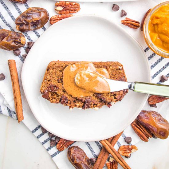 Vegan Pumpkin Bread - Recipe photo by Debra Klein