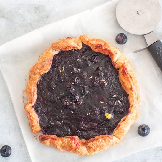 Air Fryer Blueberry Galette - Recipe photo by healingtomato