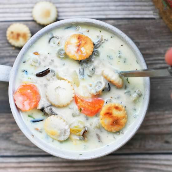 Minnesota Wild Rice Soup - Recipe photo by cheap-recipe-blog
