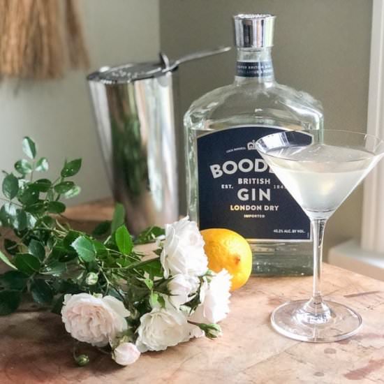 Rose Gin Martini - Recipe photo by FODMAP Everyday