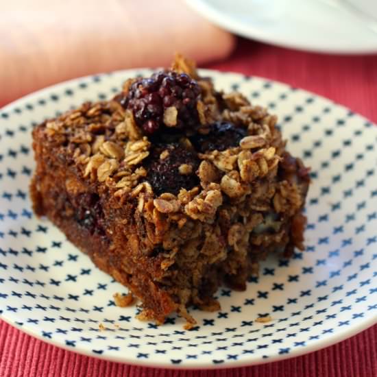 Blackberry Oatmeal Cake - Recipe photo by Food Gal
