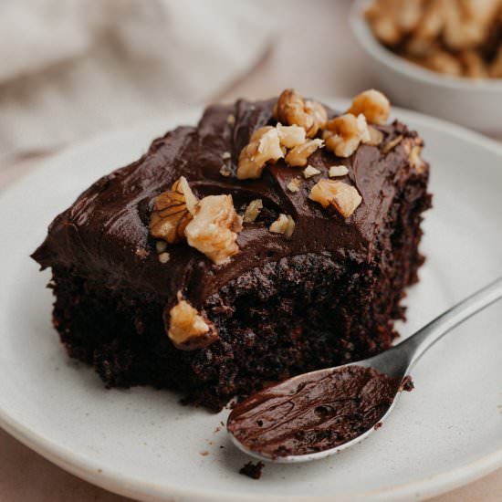 Chocolate Walnut Cake - Recipe photo by alpineella