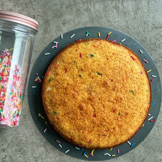 Mini Confetti Cake - Recipe photo by The Sudden Cook