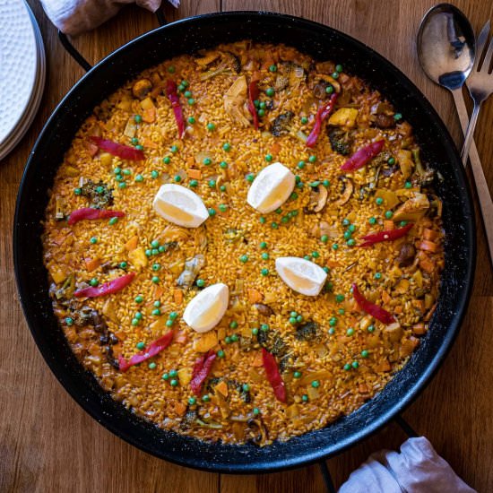 Vegetarian Paella - Recipe photo by Sixhungryfeet
