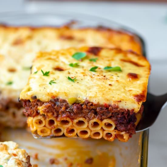 Pastitsio (Greek Lasagna) - Recipe photo by ChefDeHome