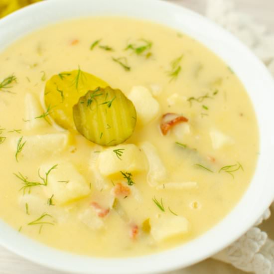 Dill Pickle Soup - Recipe photo by fakeginger
