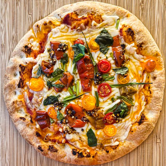 Vegan Frozen Pizza for Parents - Recipe photo by bakeroise