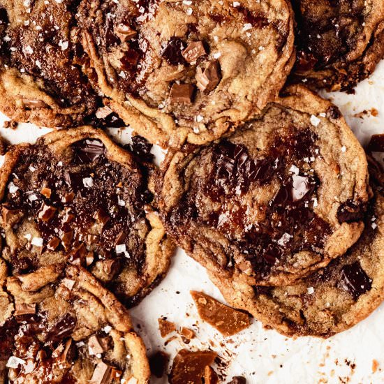 Toffee Cookies - Recipe photo by FlouringKitchen