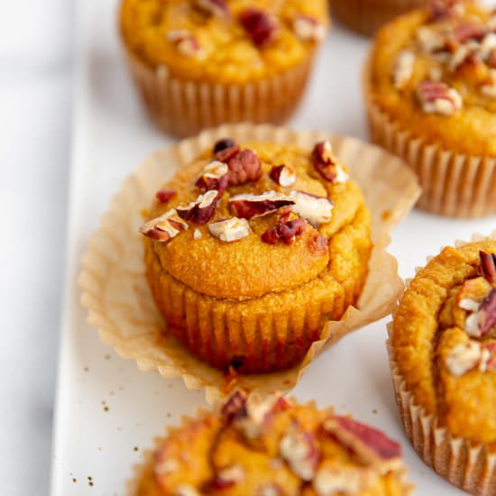 Paleo Pumpkin Pie Muffins - Recipe photo by FromScratchFast