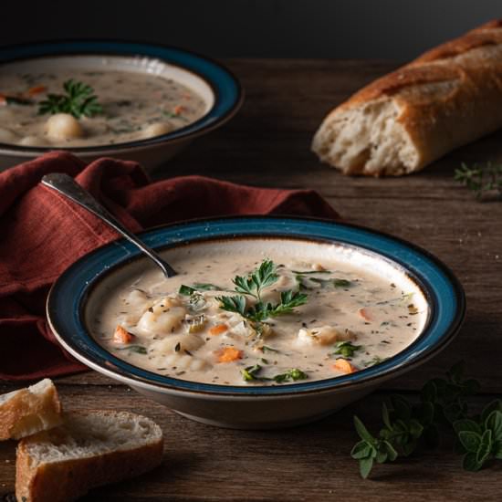 Creamy Vegetable Gnocchi Soup - Recipe photo by Liv Vegan Strong