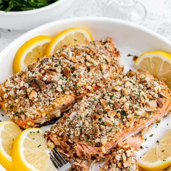 Almond Crusted Salmon - Recipe photo by KitchenDivas