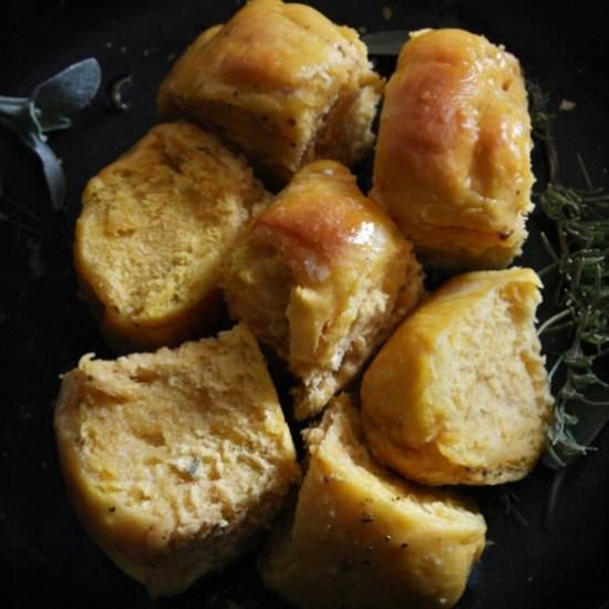 Sweet Potato Honey Butter Rolls - Recipe photo by butternutandsage