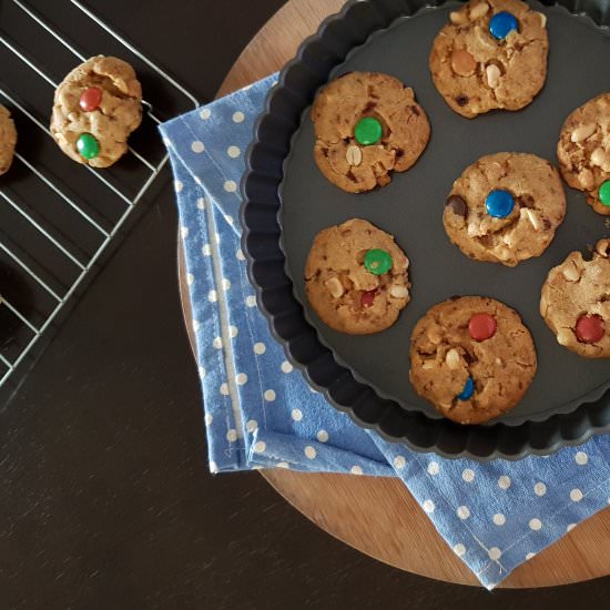 PEANUT M&M COOKIES - Recipe photo by Jayanthy Asokan