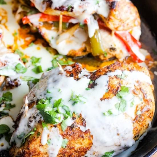 Fajita Stuffed Chicken Breasts - Recipe photo by taoofspice