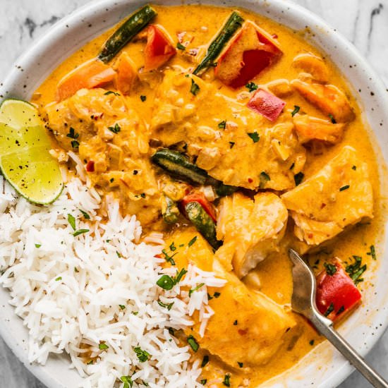 Thai Fish Curry - Recipe photo by The Endless Meal