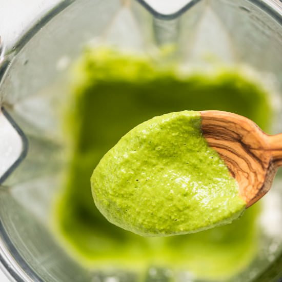Creamy Pesto Sauce - Recipe photo by The Endless Meal