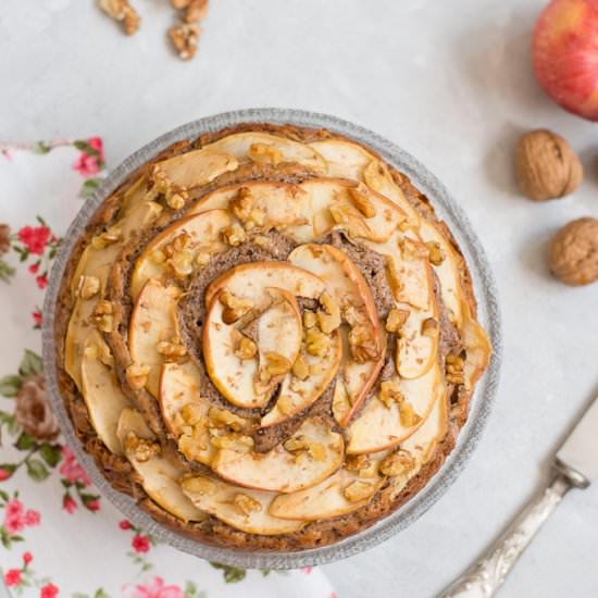 Torta mele e noci soffice - Recipe photo by semplicementelight