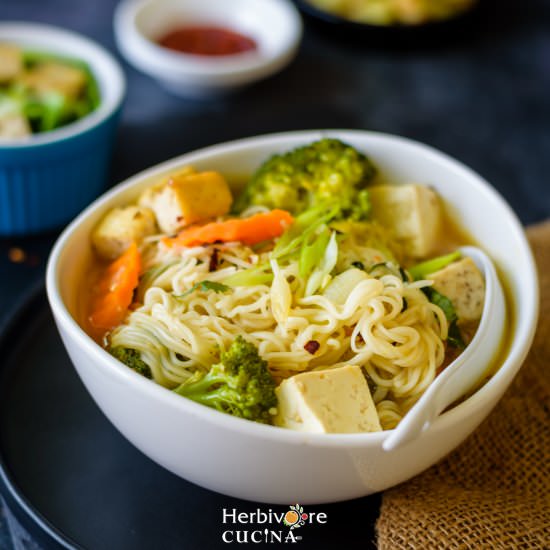 Instant Pot Miso Ramen Soup - Recipe photo by Herbivore Cucina