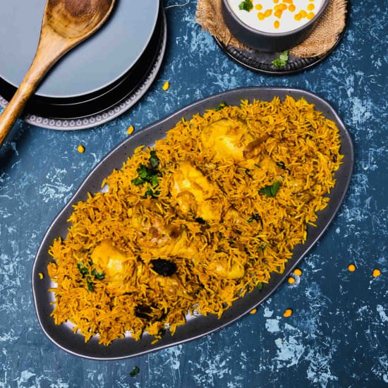 Instant Pot chicken pulao - Recipe photo by easyindiancookbook