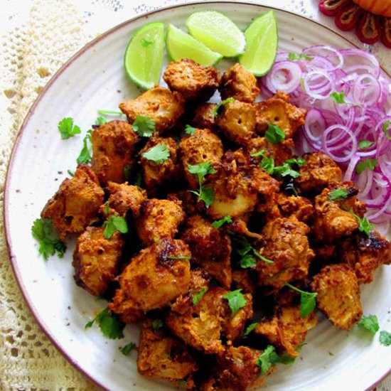 Chicken Boti With Chilled Lassi - Recipe photo by Mytastybuds