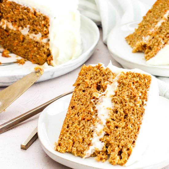 High Altitude Carrot Cake - Recipe photo by DoughEyedBlog