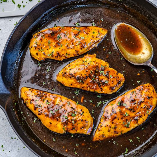 HONEY GARLIC CHICKEN BREAST - Recipe photo by healthyfitnessmeals