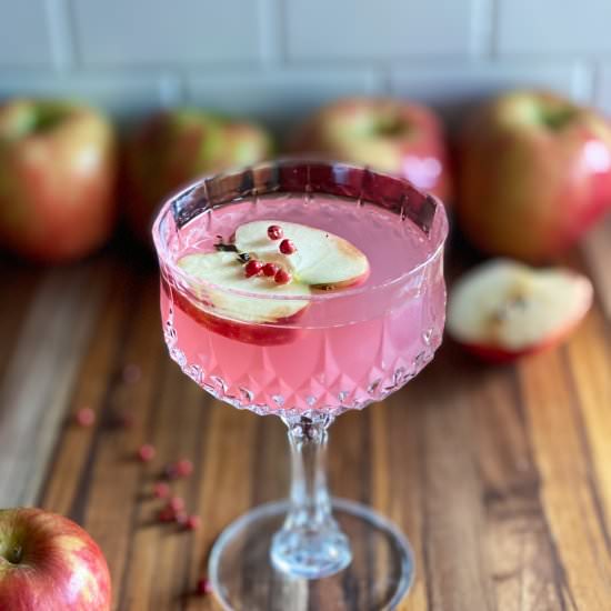 Pink Apple Martini - Recipe photo by Theperksofbeingus