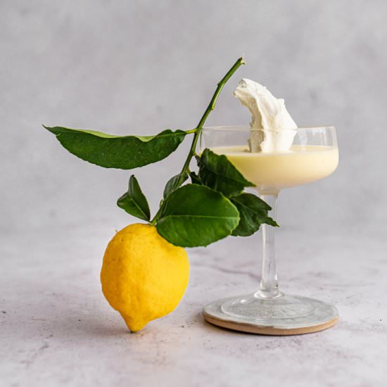 Lemon Labneh Posset - Recipe photo by heinstirred