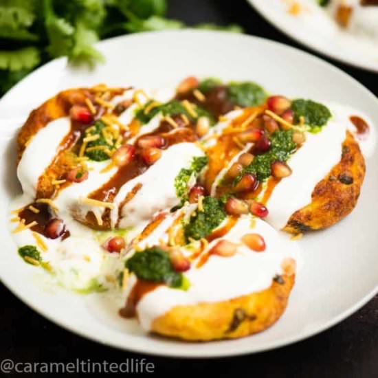 Aloo Tikki Chaat - Recipe photo by shintasimon