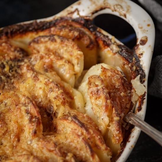 Au Gratin Potatoes - Recipe photo by Barbara Curry
