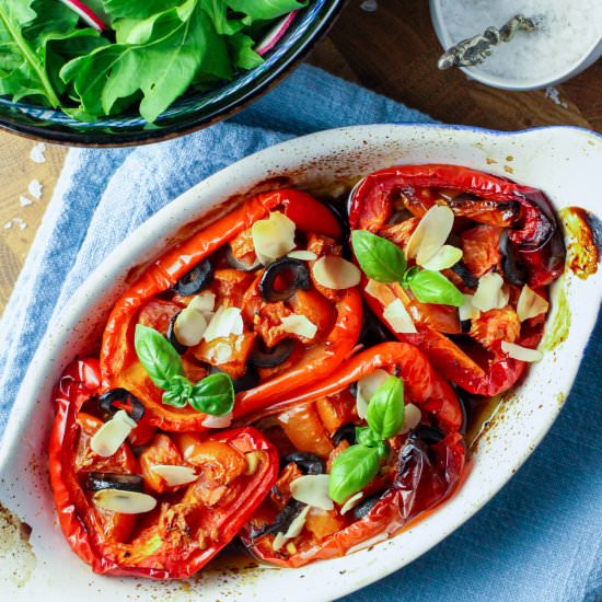 Mediterranean Roasted Peppers - Recipe photo by Cooking With Camilla