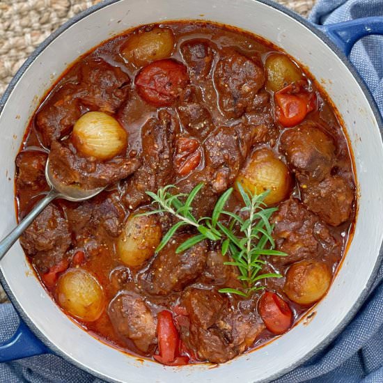Lamb Stifado - Recipe photo by chef not required