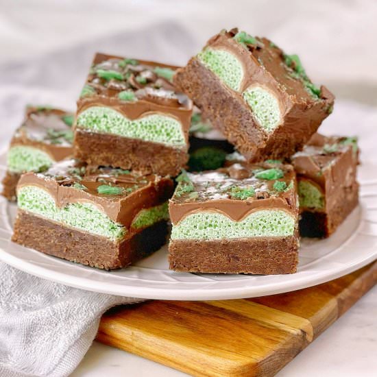 Peppermint Slice with Chocolate - Recipe photo by chef not required