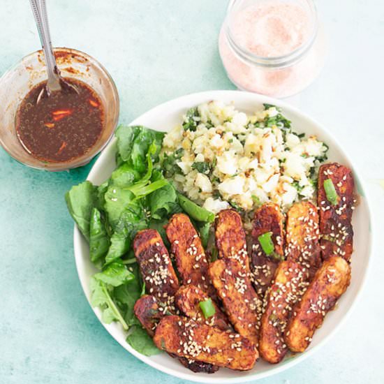 Air Fryer Tempeh Recipe - Recipe photo by healingtomato