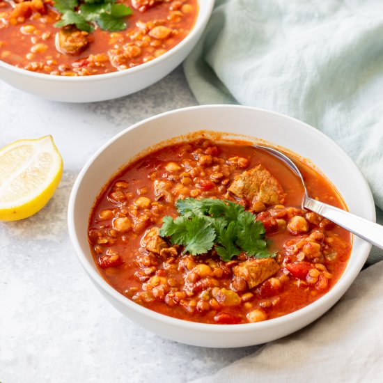 Slow Cooker Harira - Recipe photo by Searchingforspice