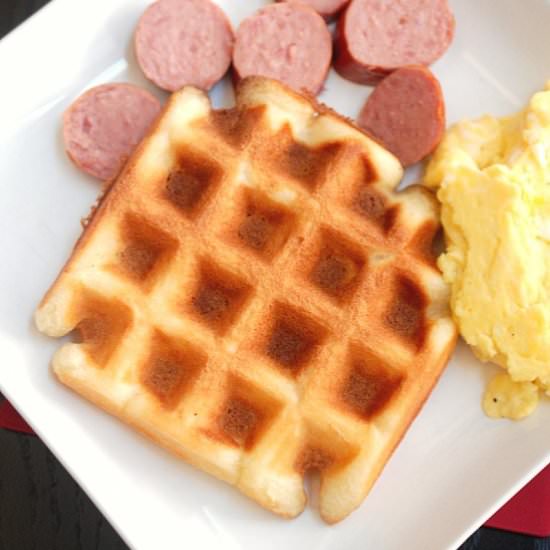 Mochi waffles - Recipe photo by evabakes