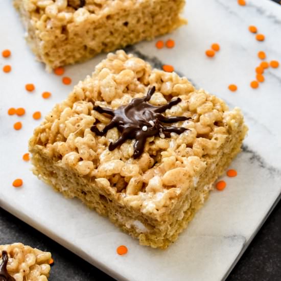 Halloween Rice Krispie Treats - Recipe photo by stressbaking