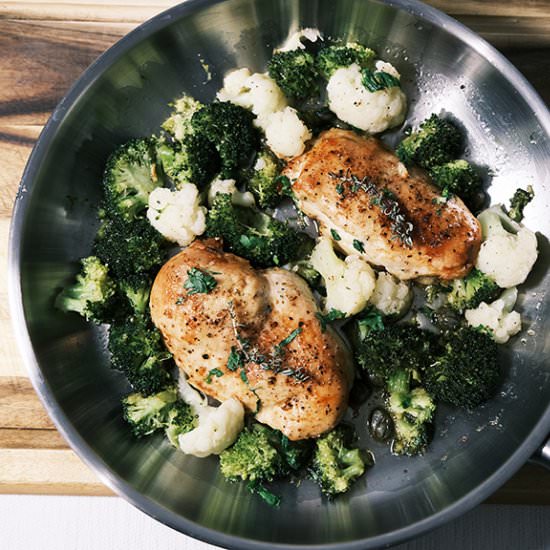 Chicken and Brown Butter Sauce - Recipe photo by BasilBunch