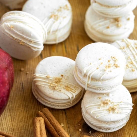 Apple Pie Macarons - Recipe photo by noshingwiththenolands