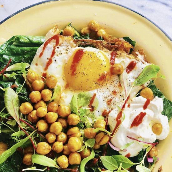 Spicy Chickpea Buddha Bowl - Recipe photo by jonnakeohane