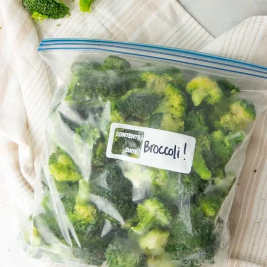 How To Freeze Broccoli - Recipe photo by wholefully