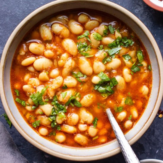Loubia (Slow Cooker Moroccan Stew) - Recipe photo by lavenderandmacarons