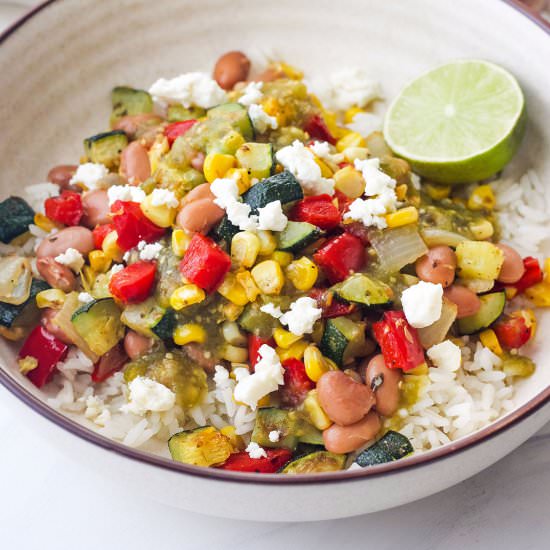Roasted Summer Veggie Bowls - Recipe photo by toaster oven love