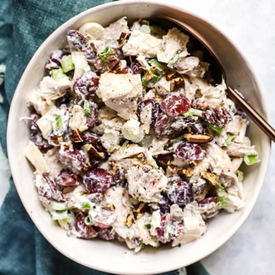 Chicken Salad with Grapes & Pecans - Recipe photo by rootsandradishes