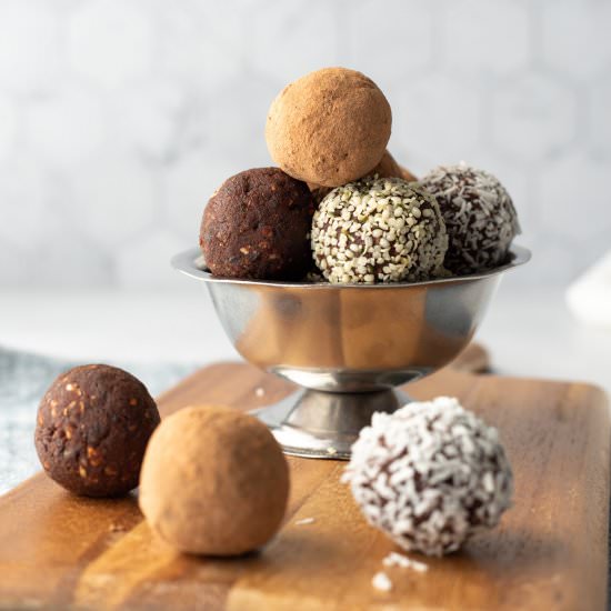 Almond Pulp Energy Balls - Recipe photo by my quiet kitchen