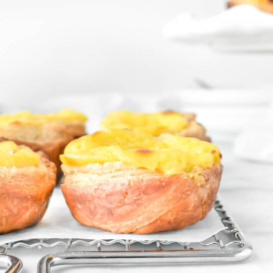 Portuguese Custard Tarts - Recipe photo by Herbs and Flour