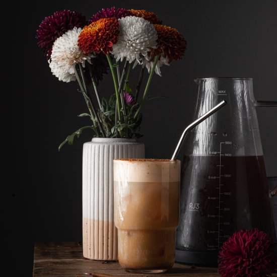 Pumpkin Cream Cold Brew - Recipe photo by Liv Vegan Strong