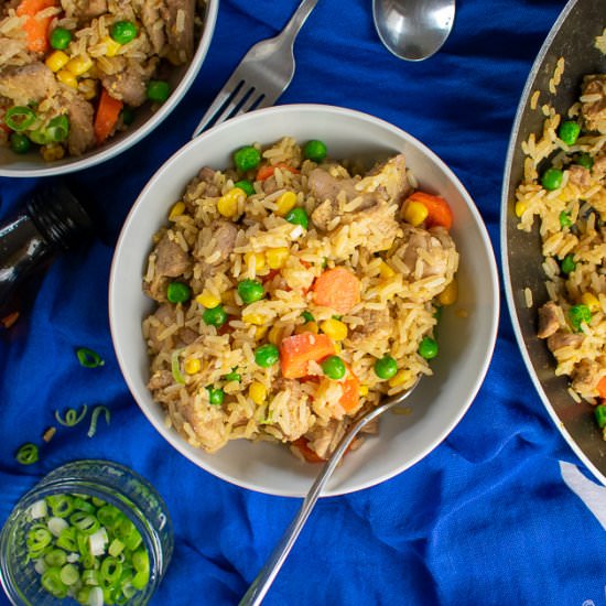 Leftover Turkey Fried Rice - Recipe photo by donnadundasblog
