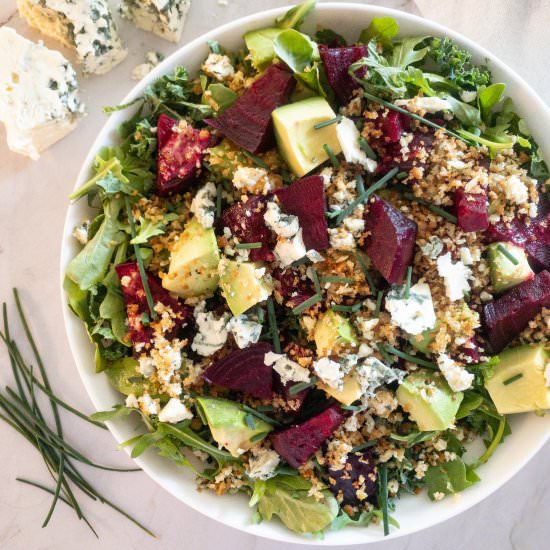 Roasted Beet and Kale Salad - Recipe photo by ThePypersKitchen